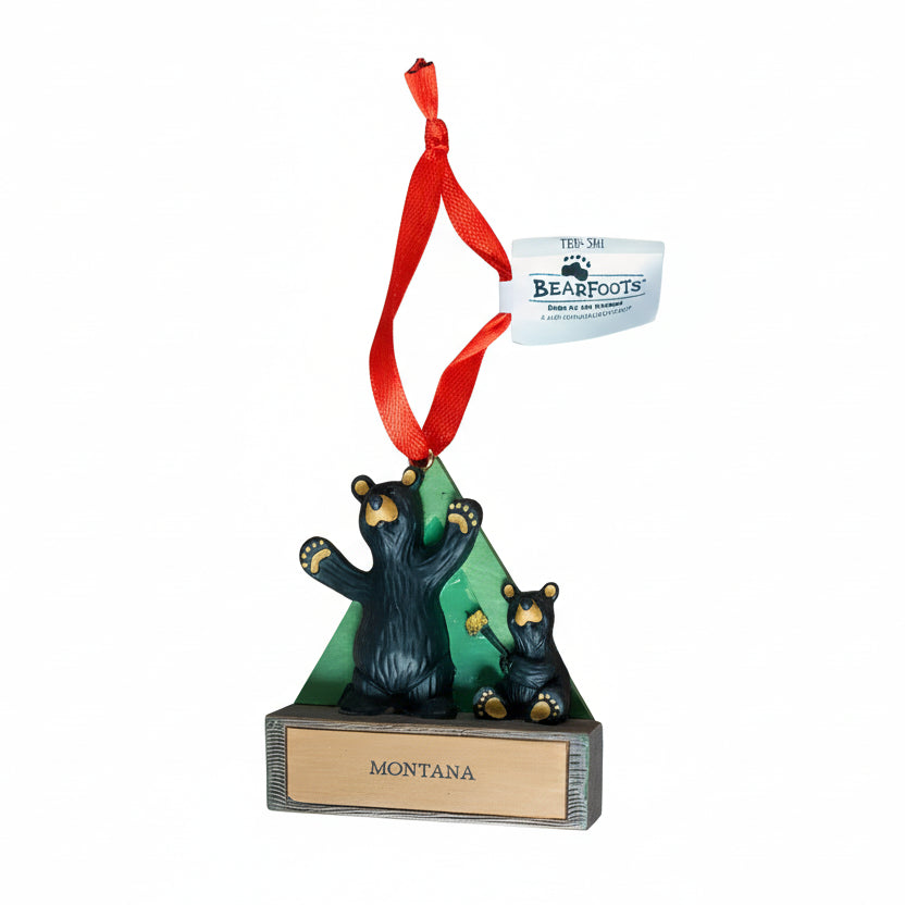 Bearfoots Magnetic Montana Ornament by Jeff Fleming (21 Styles)