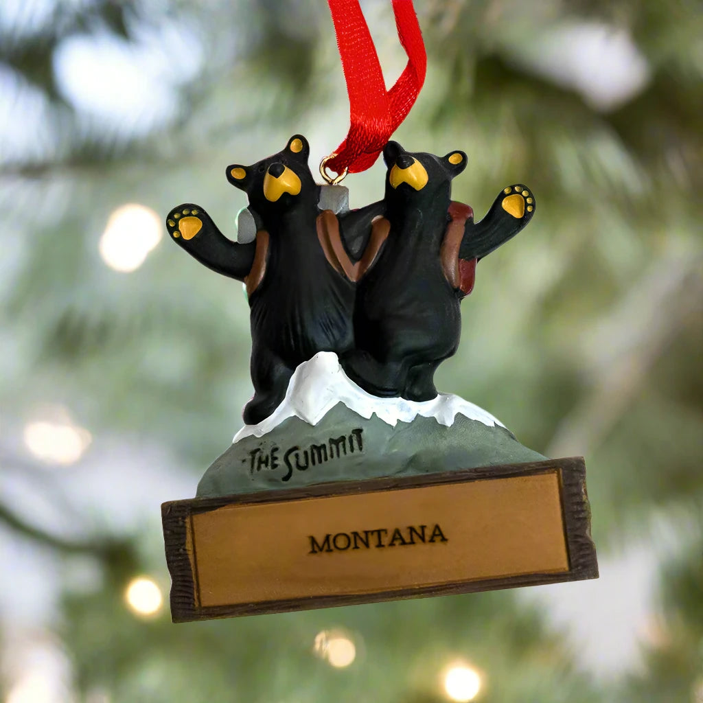 Bearfoots Magnetic Montana Ornament by Jeff Fleming (21 Styles)