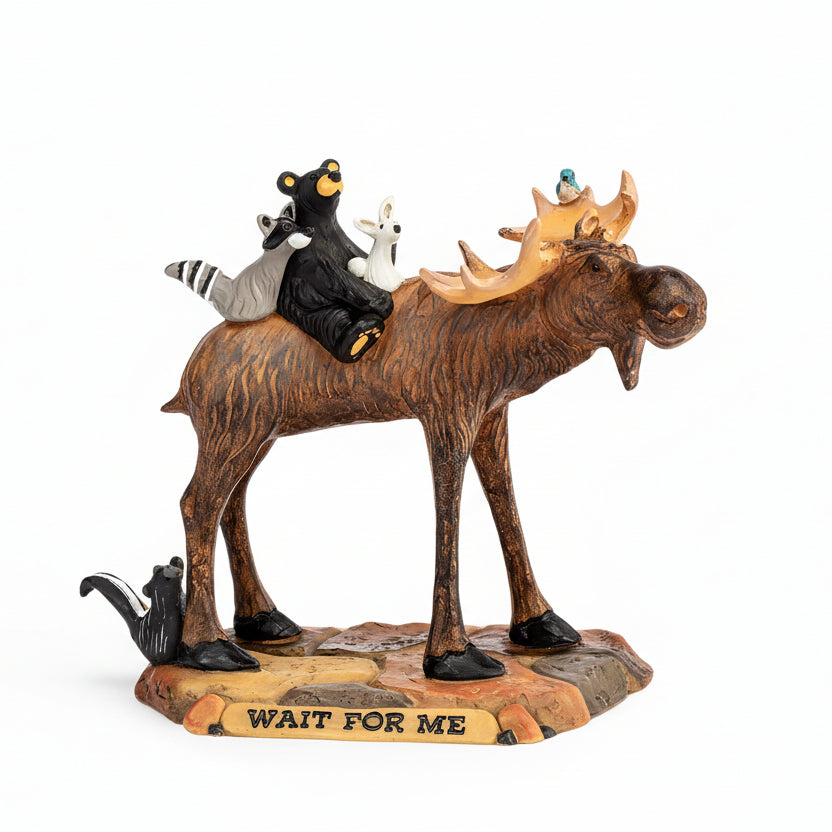 Bearfoots Wait for Me Figurine by Jeff Fleming