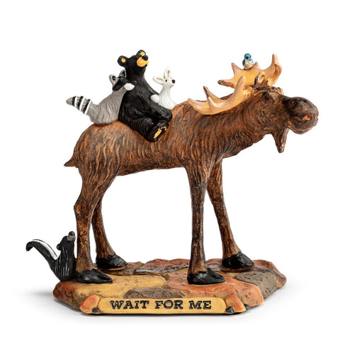 Bearfoots Wait for Me Figurine by Jeff Fleming