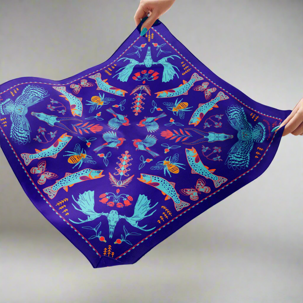 Beehive Basin Big Sy Montana Bandana by Field Guide Designs
