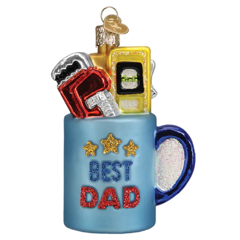 Best Dad Mug Ornament by Old World Christmas