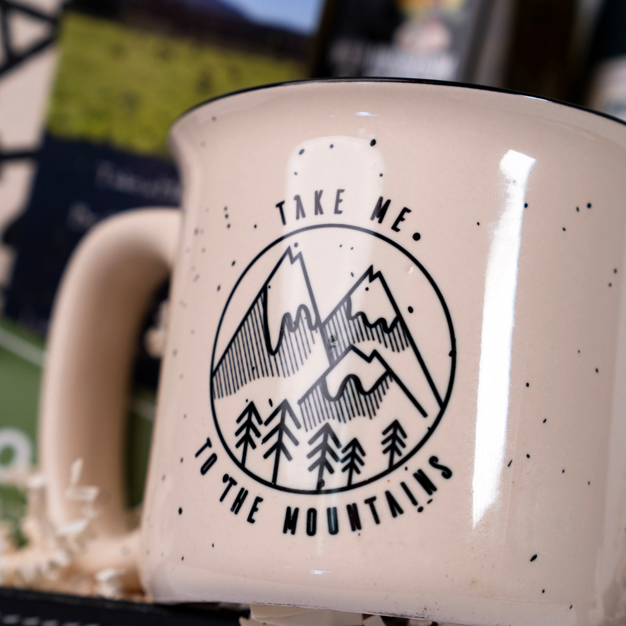 Best of Bozeman Gift Basket - mug close up