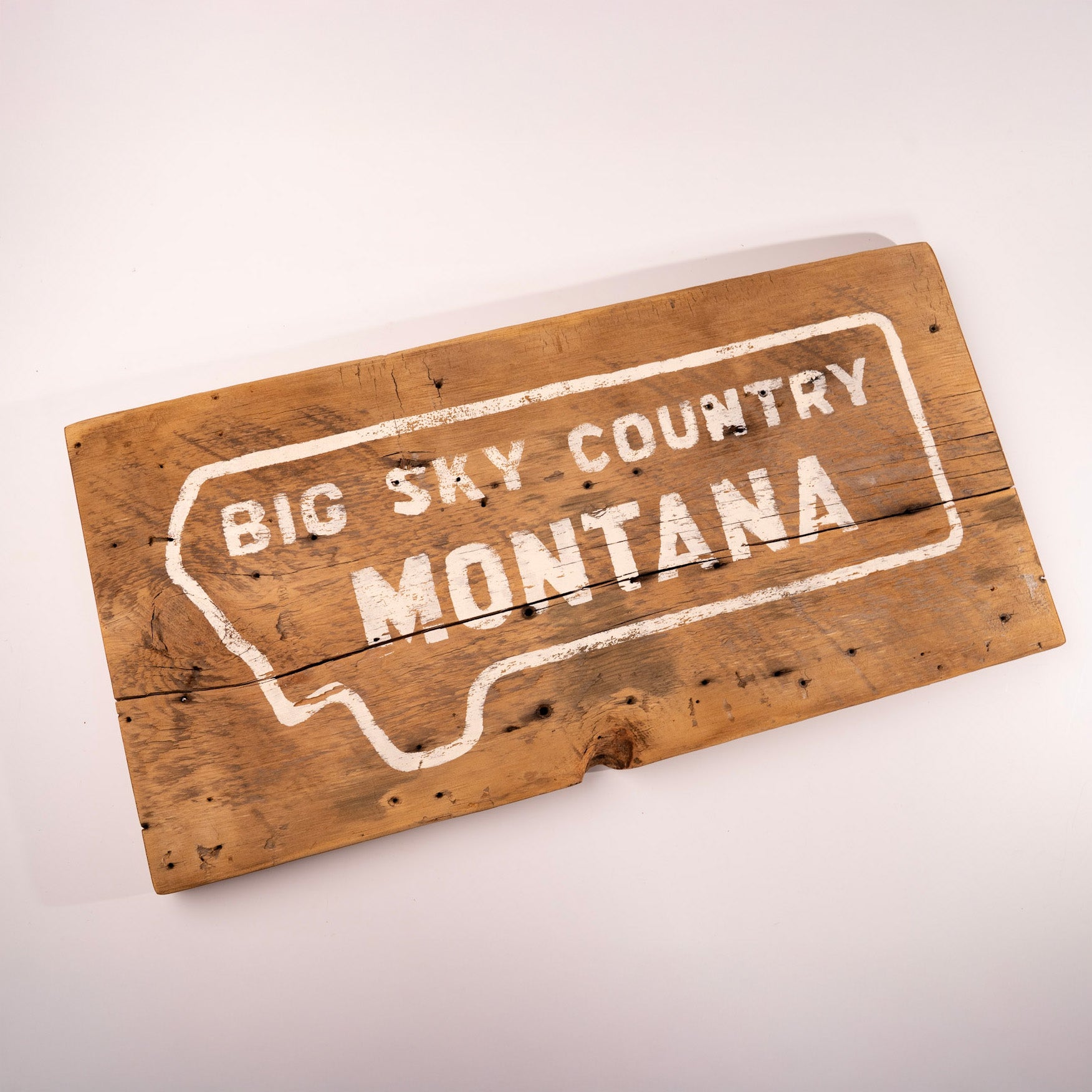 Big Sky Country Montana Mud Flap Barnwood Sign by Salvage Signs
