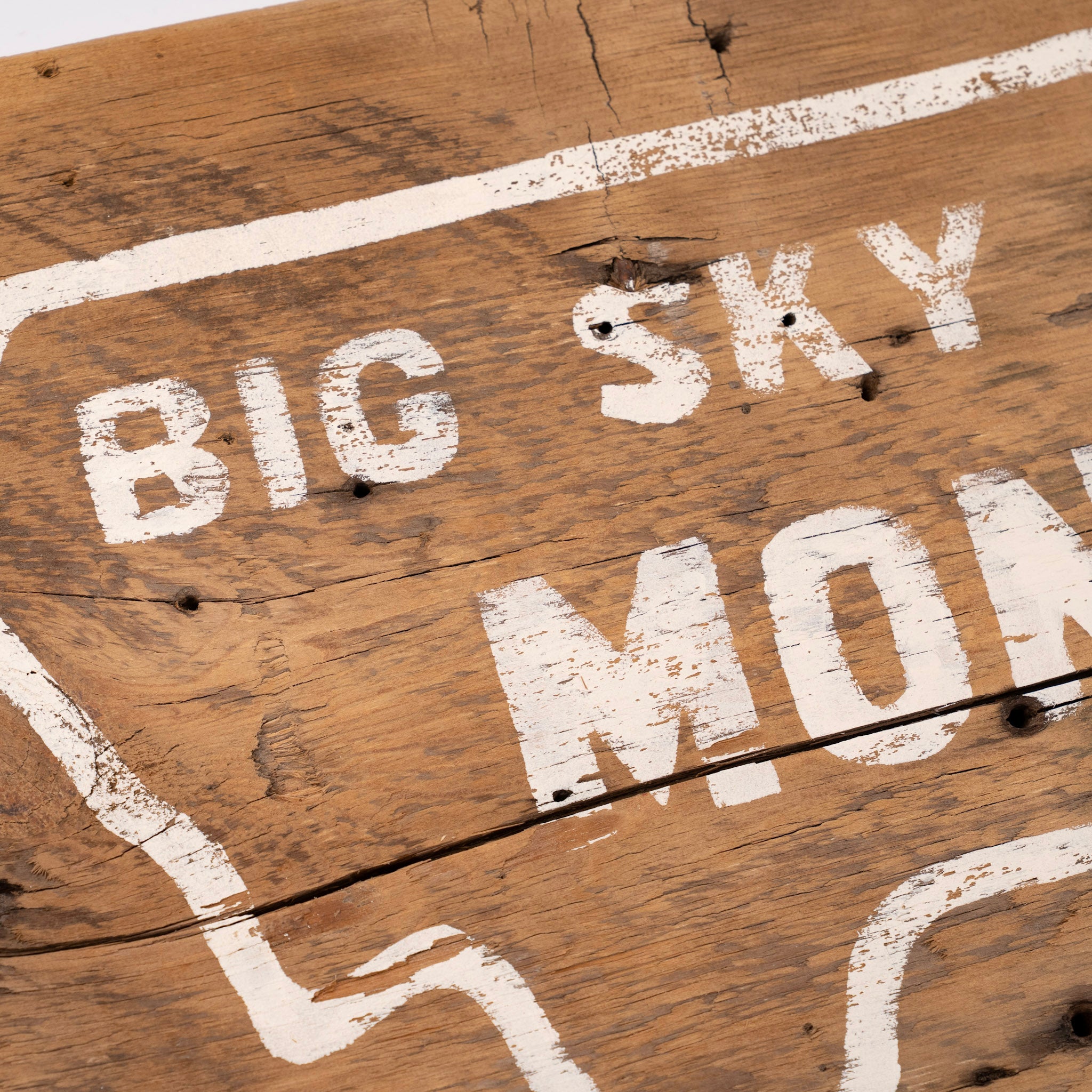 Big Sky Country Montana Mud Flap Barnwood Sign by Salvage Signs