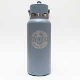 Big Sky Beartooth Mountains 32 oz Shale Gray Wide Mouth Tumbler with Flex Straw Cap by Hydro Flask