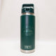 Green YETI water bottle with Montana design on a white background
