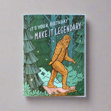 Bigfoot Birthday Card