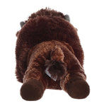 Back of a bison plush toy