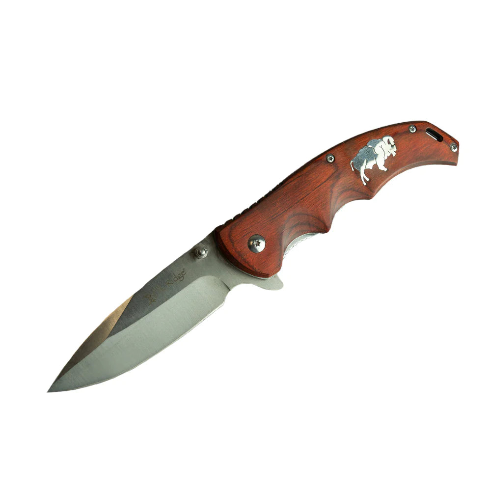 Large Pocket Clip Back Knife by Buffalo Knives (2 Styles)