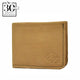 Saddle Tan Montana Bison Leather Wallet