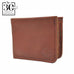 Bi-Fold Bison Leather Wallet With Coin Pocket by The Leather Store (4 colors)