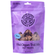 Purple package of Maddie Mcgee's Mountain Munchies pet treats with bison flavor on a white background