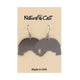 Bear-shaped earrings on a 'Nature Cast' branded card with 'Made in USA' text.