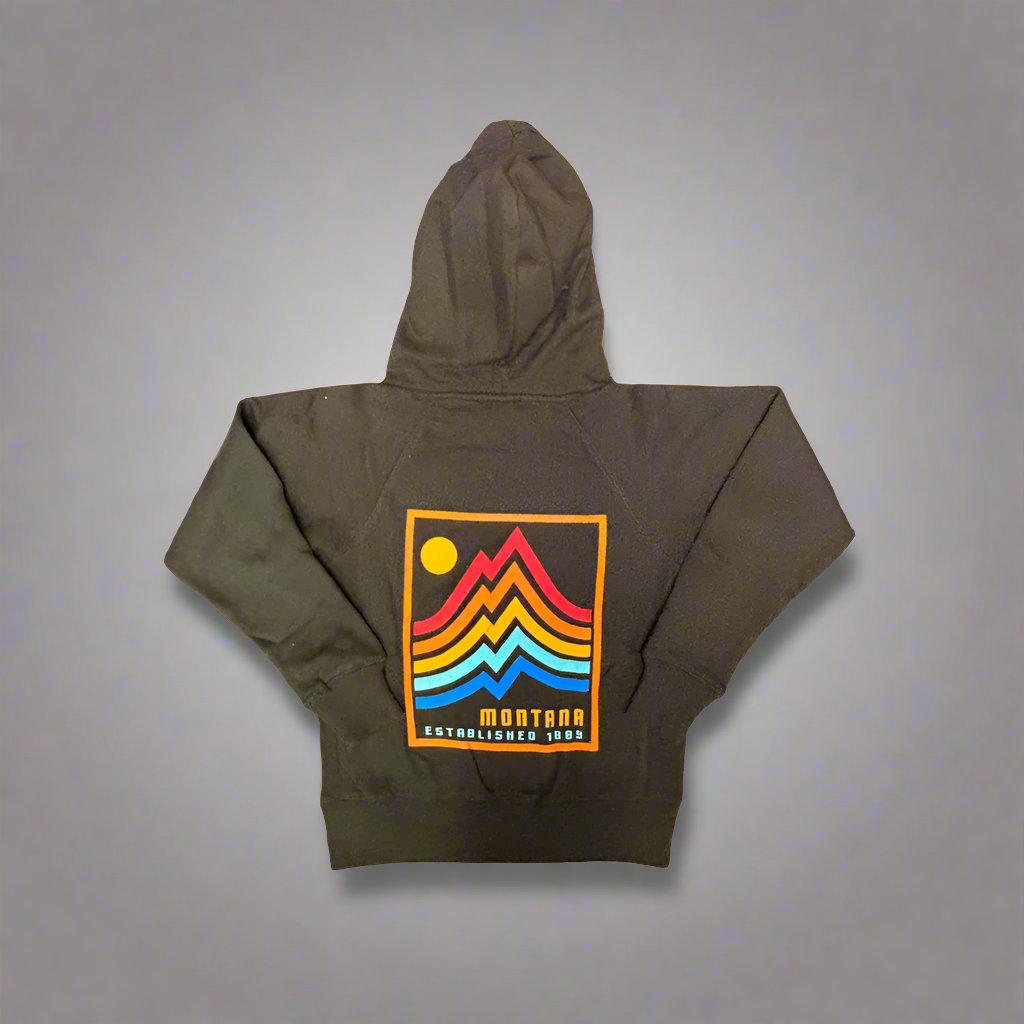 Black Seventies Screen Resort Youth Montana Hoodie by Lakeshirts (4 sizes)