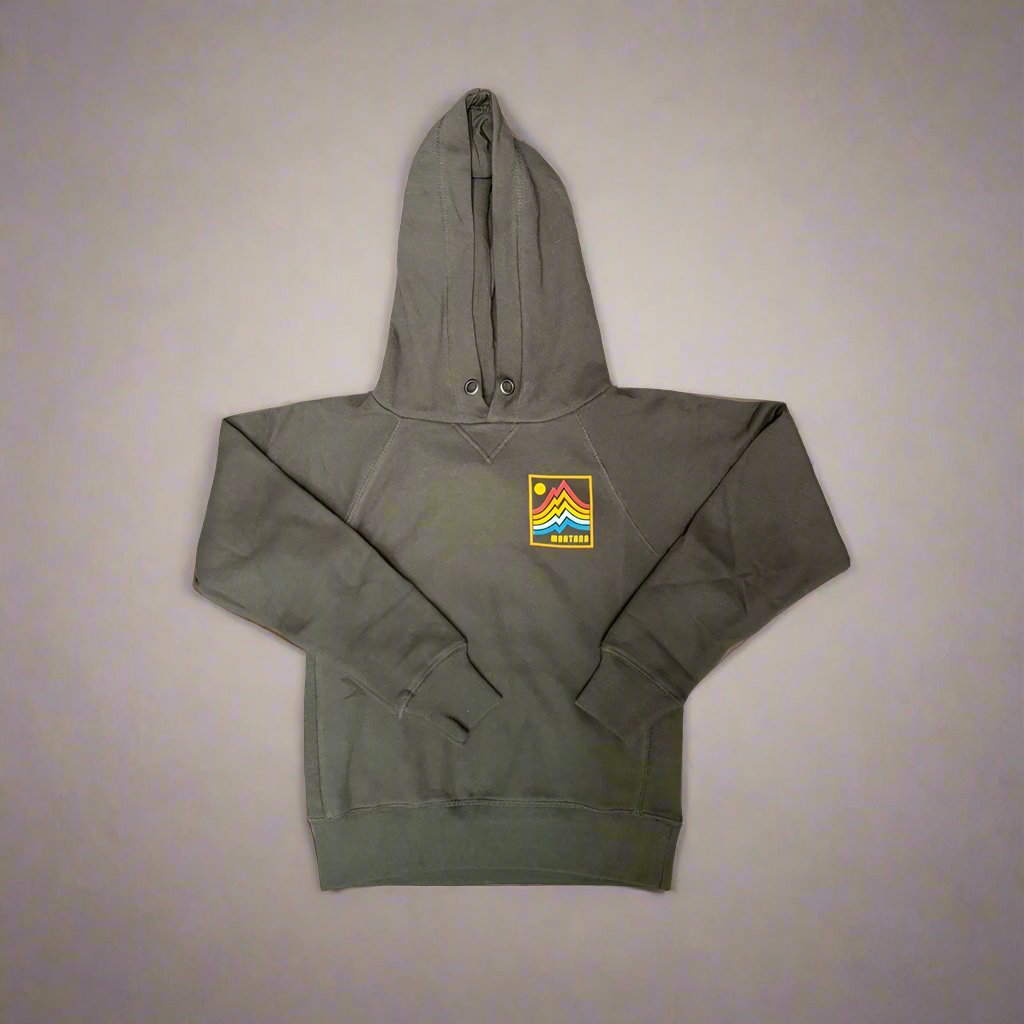 Black Seventies Screen Resort Youth Montana Hoodie by Lakeshirts (4 sizes)