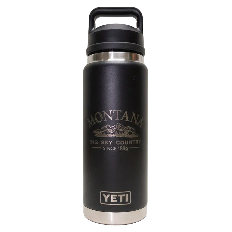 Big Sky Montana Engraved YETI Rambler 26 oz Bottle with Chug Cap by Montana Gift Corral
