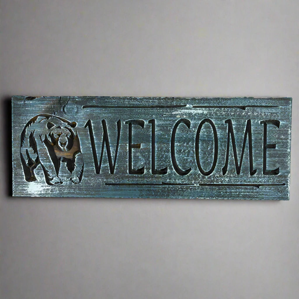 Wood Welcome Sign by Knotty Pine Woodworks (7 Styles)