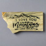 BlackandNaturalMontanaShapeLovetotheMountainsandBackWallArtbyKnottyPineWoodworks