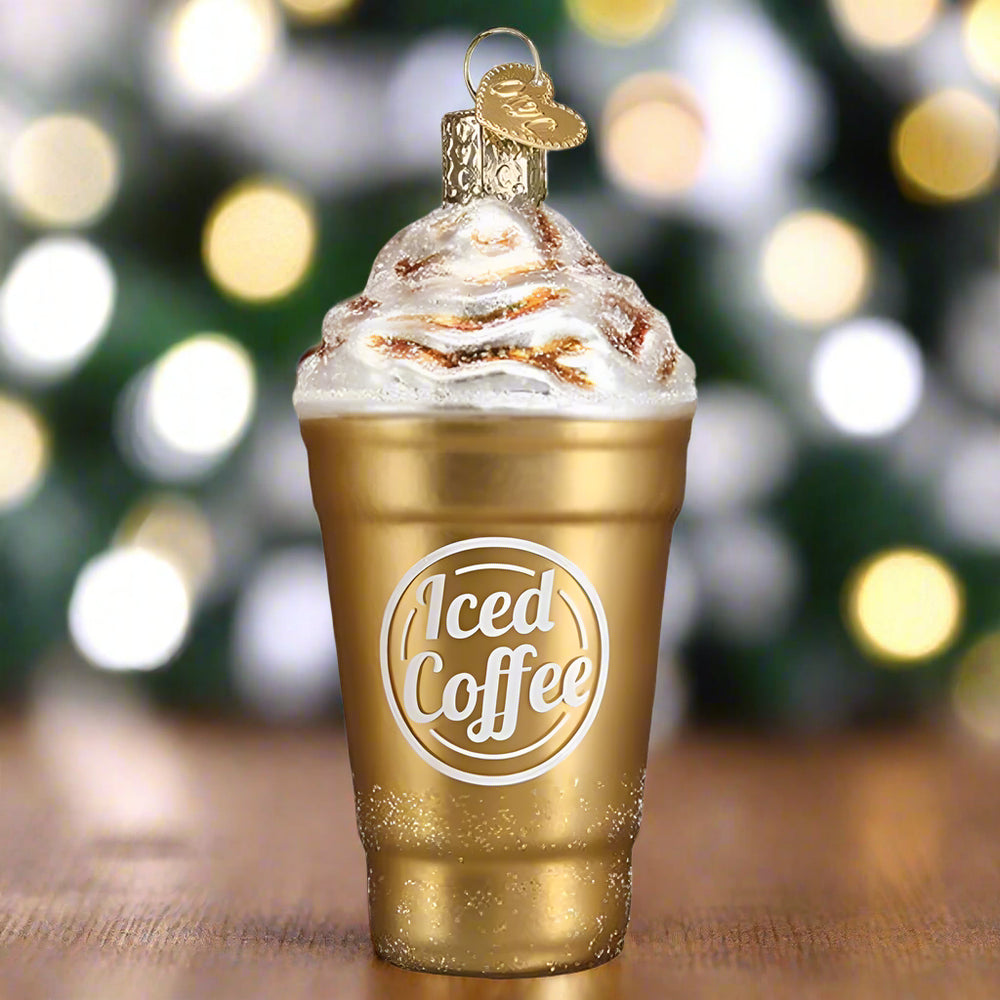 Blended Coffee Glass Ornament
