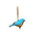 Blue Bird Hand Carved Wood Ornament