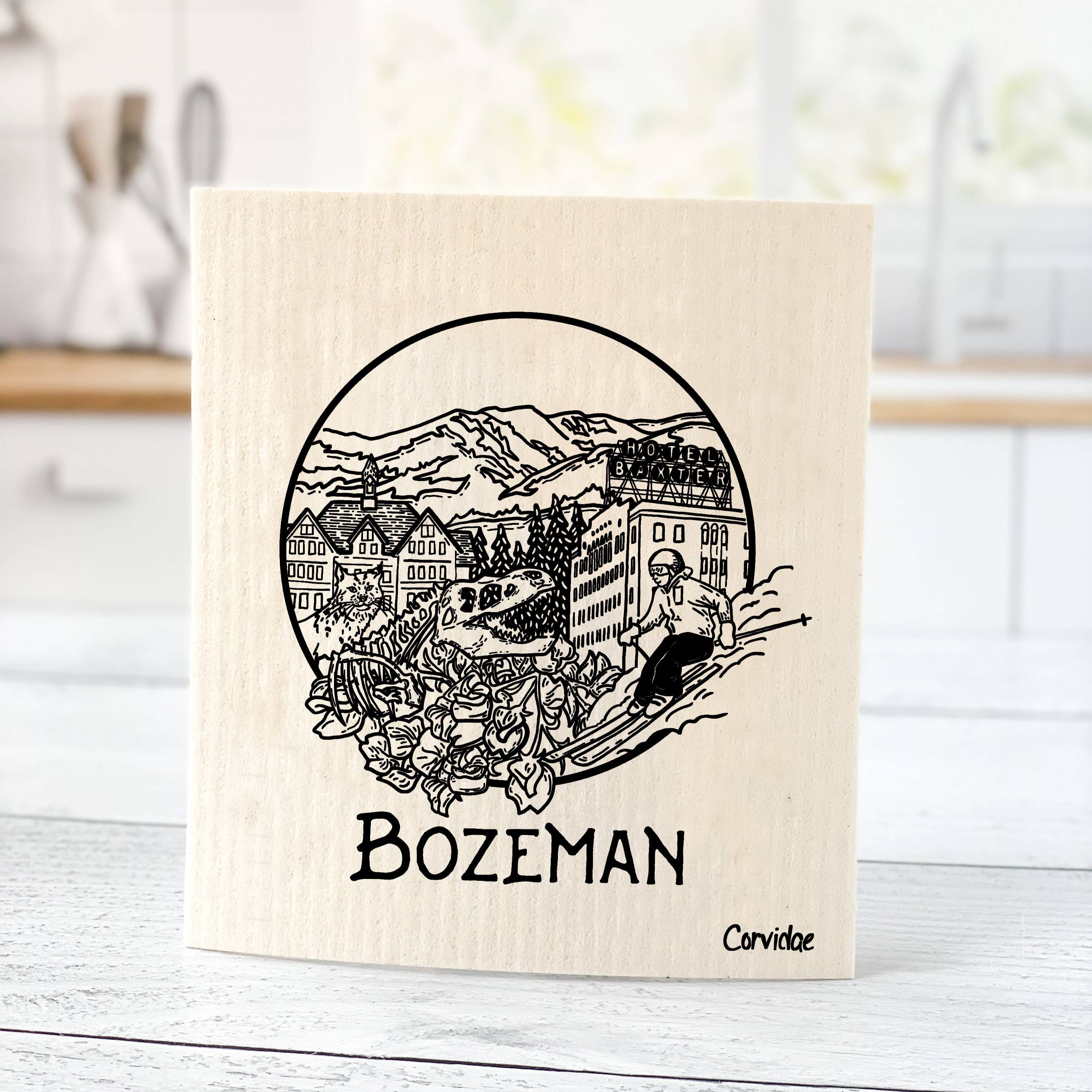 Bozeman Montana Swedish Dish Cloth