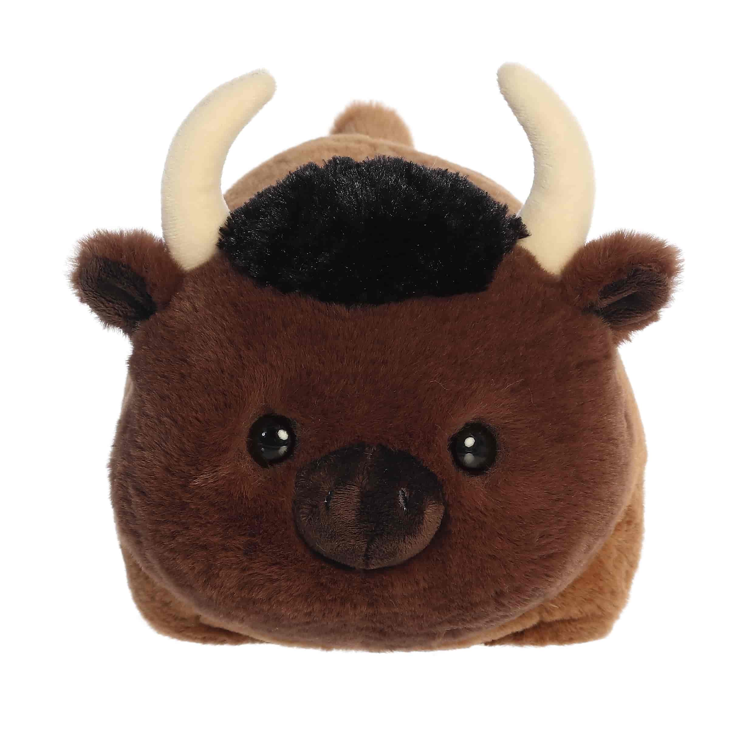 Front facing Buddy the Bison stuffed animal
