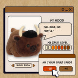 Buddy Bison Spudster Profile describing his level of spud