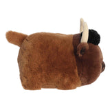 Side profile of Buddy the Bison stuffed animal