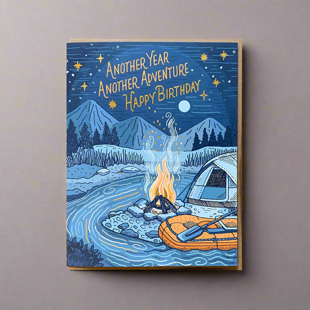 Campfire Birthday Card