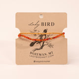 Carnelian with Gold Stretchy Gemstone Wrap Bracelet