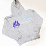 Charcoal Midnight Reflection Mountains Moose Youth Hoodie