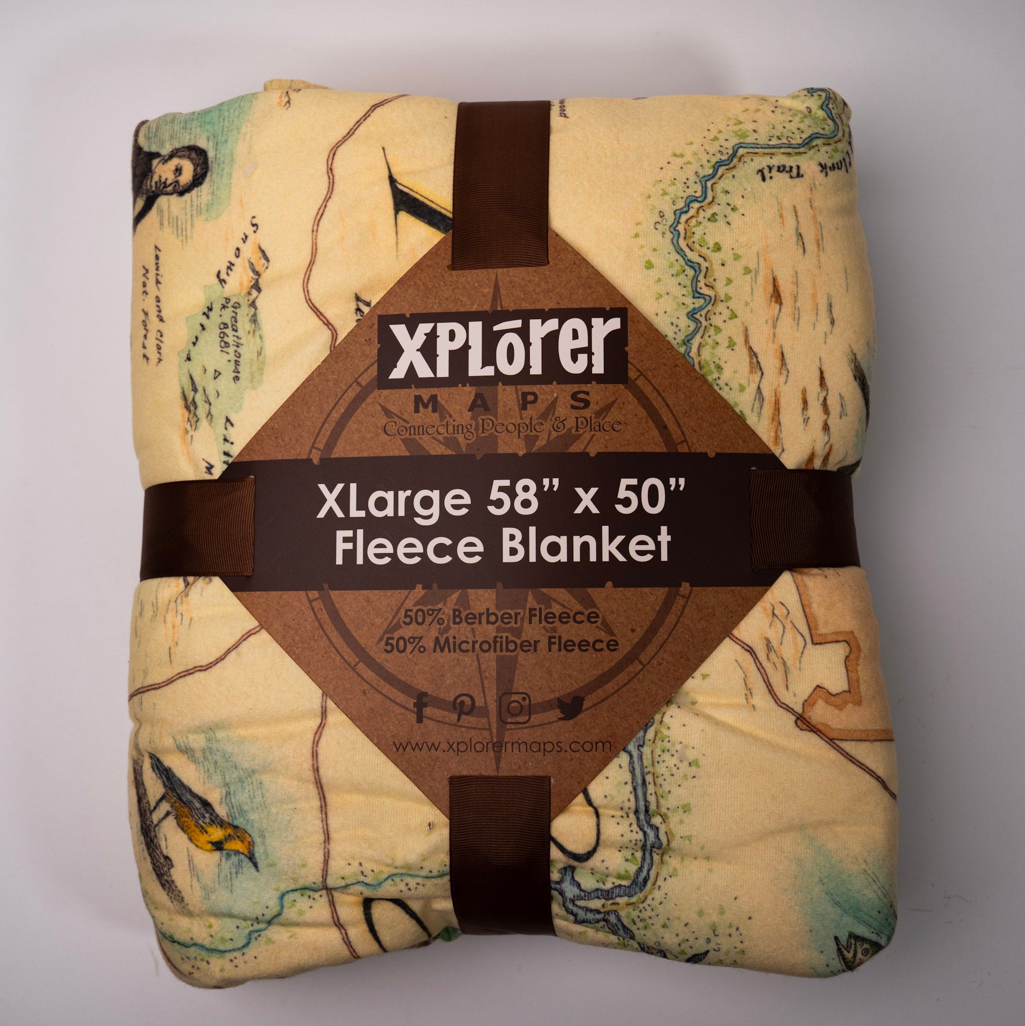 Christmas Eve in Montana Basket - blanket