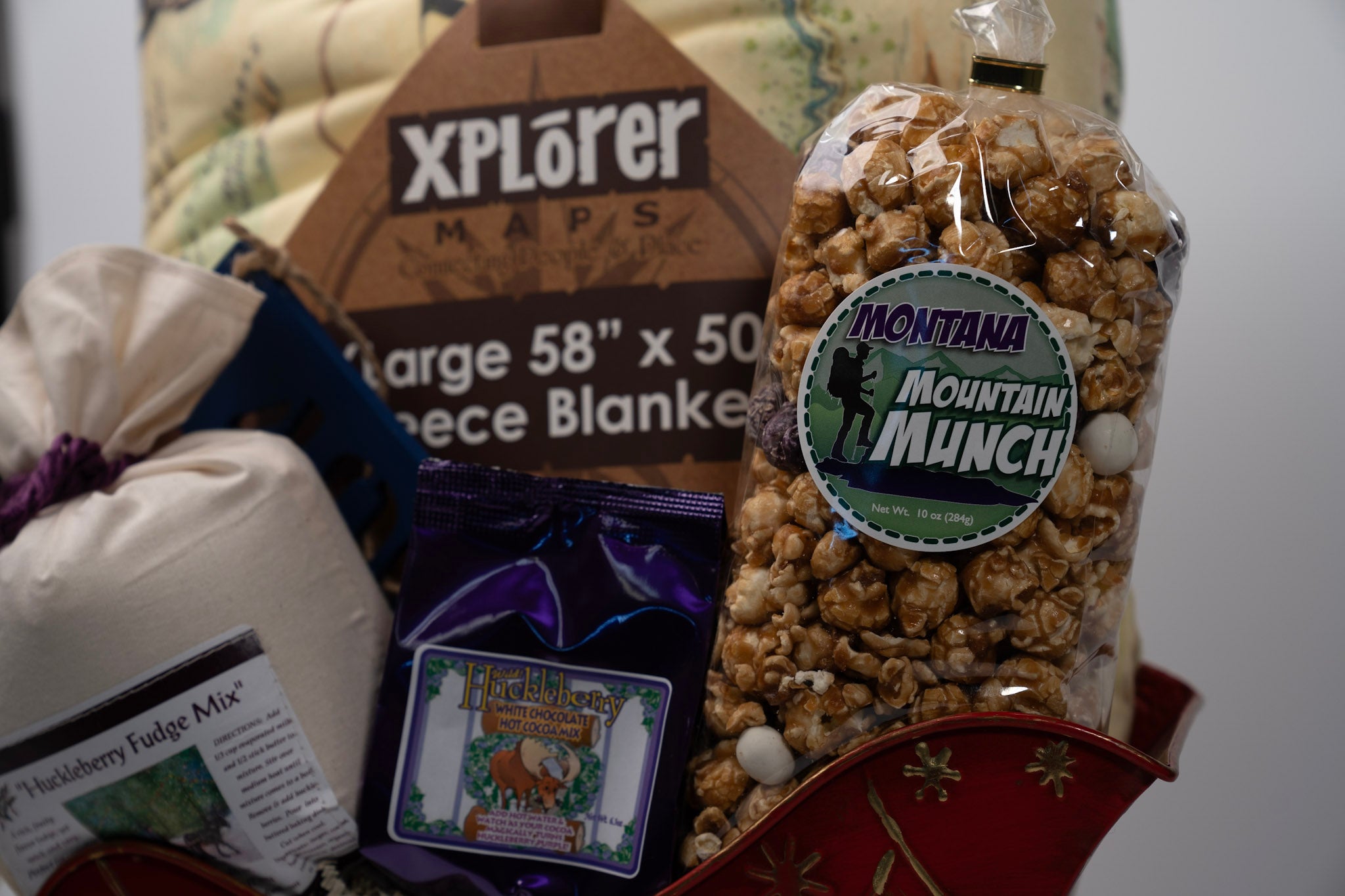 Christmas Eve in Montana Basket - close up