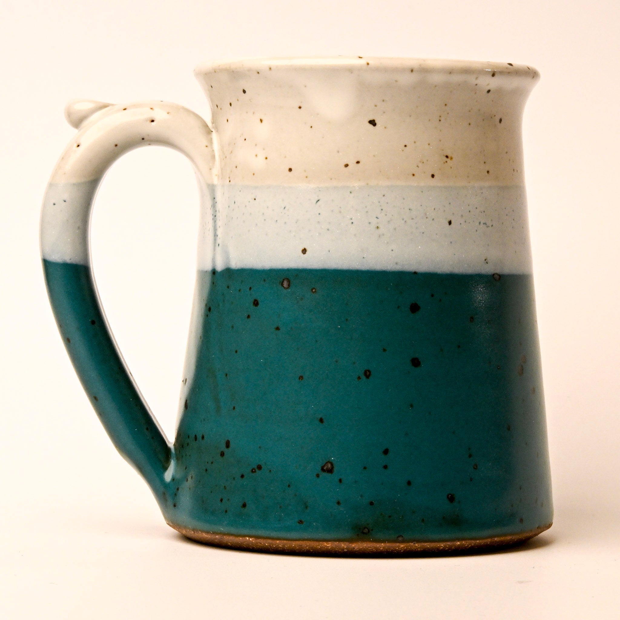 Classic Turquoise and White Mug - new side