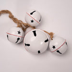 Cluster of Metal Bells - white