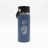 Coffee Mountains Repeat 16 oz Harbor Blue Wide Mouth Flex Tumbler with Sip Lid by Hydro Flask