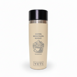 Coffee Mountains Repeat Engraved Cape Taupe YETI Rambler 16 oz Travel Bottle by Montana Gift Corral