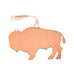Buffalo Stainless Steel Hammered Ornament by Art Studio Company (5 Colors, 2 Sizes)