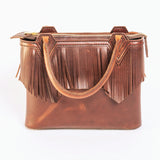 Copper Cowhide Leather Bag by Montana Bison and Leather