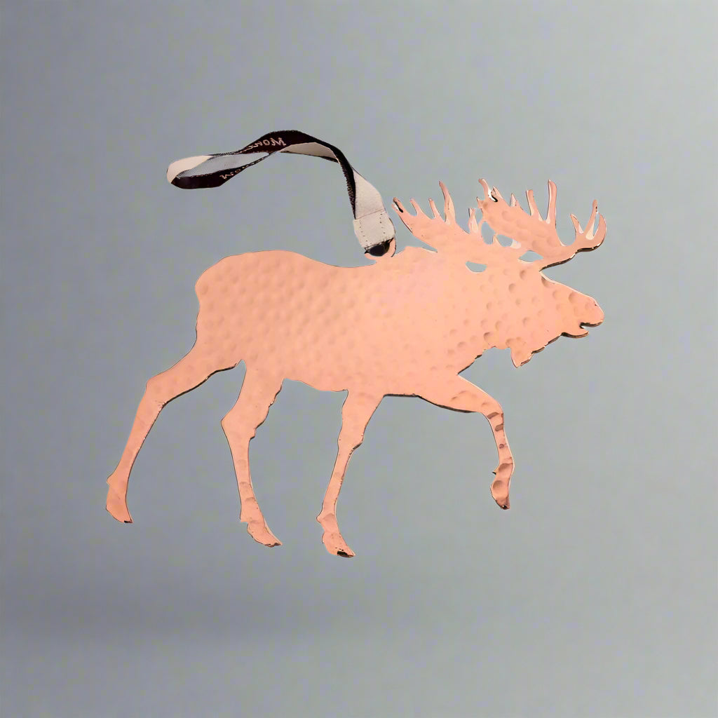 Copper Moose Stainless Steel Ornament