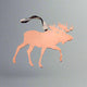 Copper Moose Stainless Steel Ornament