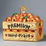 Crate of Oranges Glass Ornament