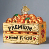Crate of Oranges Glass Ornament