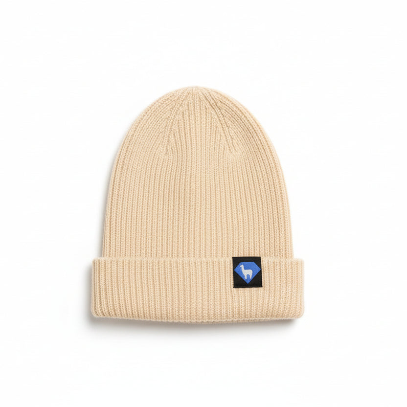 Cream Beanie - Made in Montana