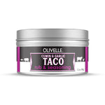 Olivelle Cumin & Garlic Taco rub & seasoning container on a white background