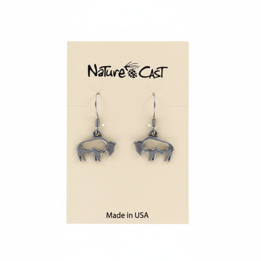 Dangle Cut Out Buffalo Earrings