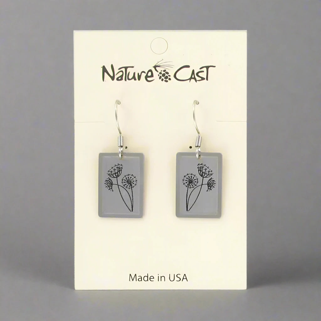 Nature Dangle Earrings by Nature Cast Metalworks (15 Styles)