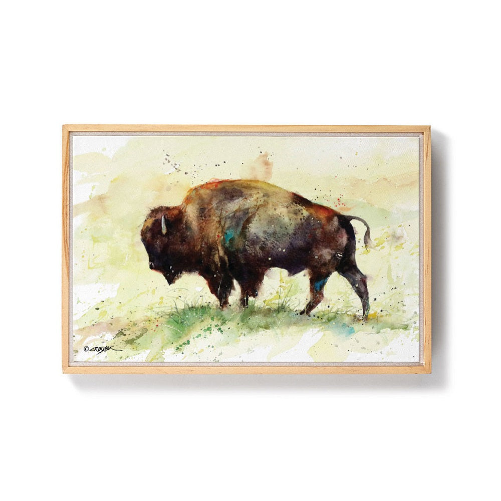 Dean Crouser Buffalo Framed Canvas Wall Art by Demdaco
