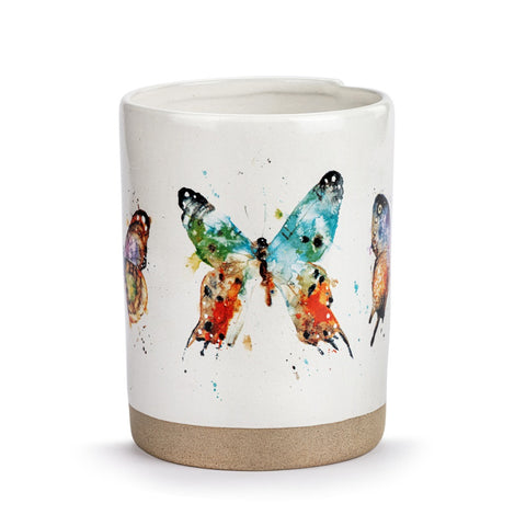 Dean Crouser Butterfly Collection Butterfly Friends Vase by Demdaco